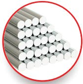 BARRA REDONDA AISI 304L 15,9MM (5/8") 6 mts