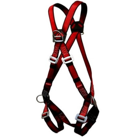 Arnés de 4 Argollas Rojo/gris Segma-XL