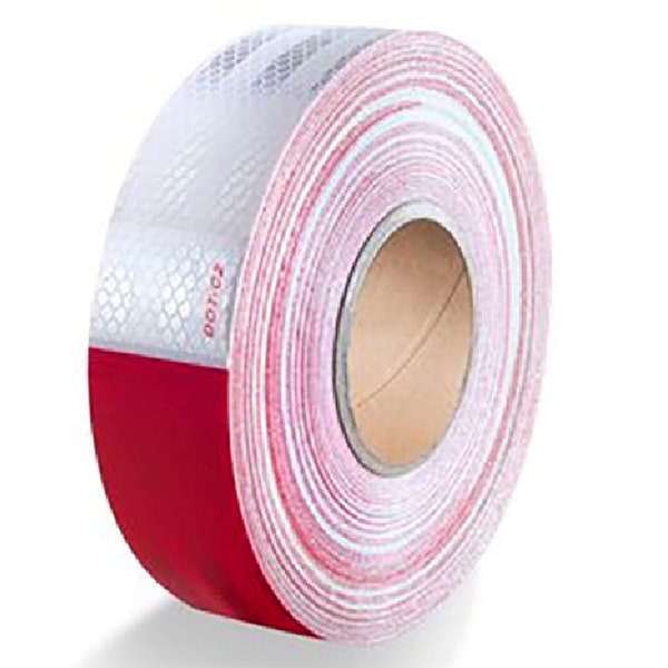 Cinta reflectante Blanco - Rojo