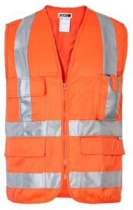 Chaleco geólogo gabardina norma 360º naranjo-XXL