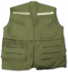 Chaleco Geologo De Gabardina-XL-Verde