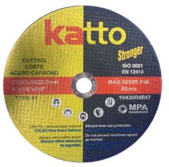 Disco de Corte Katto Stronger 9"x3,0mm Acero Carbono