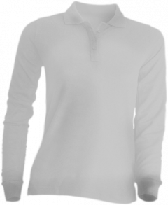 Polera Pique Geolite Manga Larga-XXL-Blanco