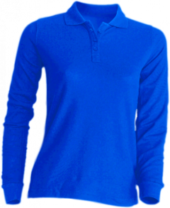 Polera Pique Geolite Manga Larga-XXL-Azul Rey