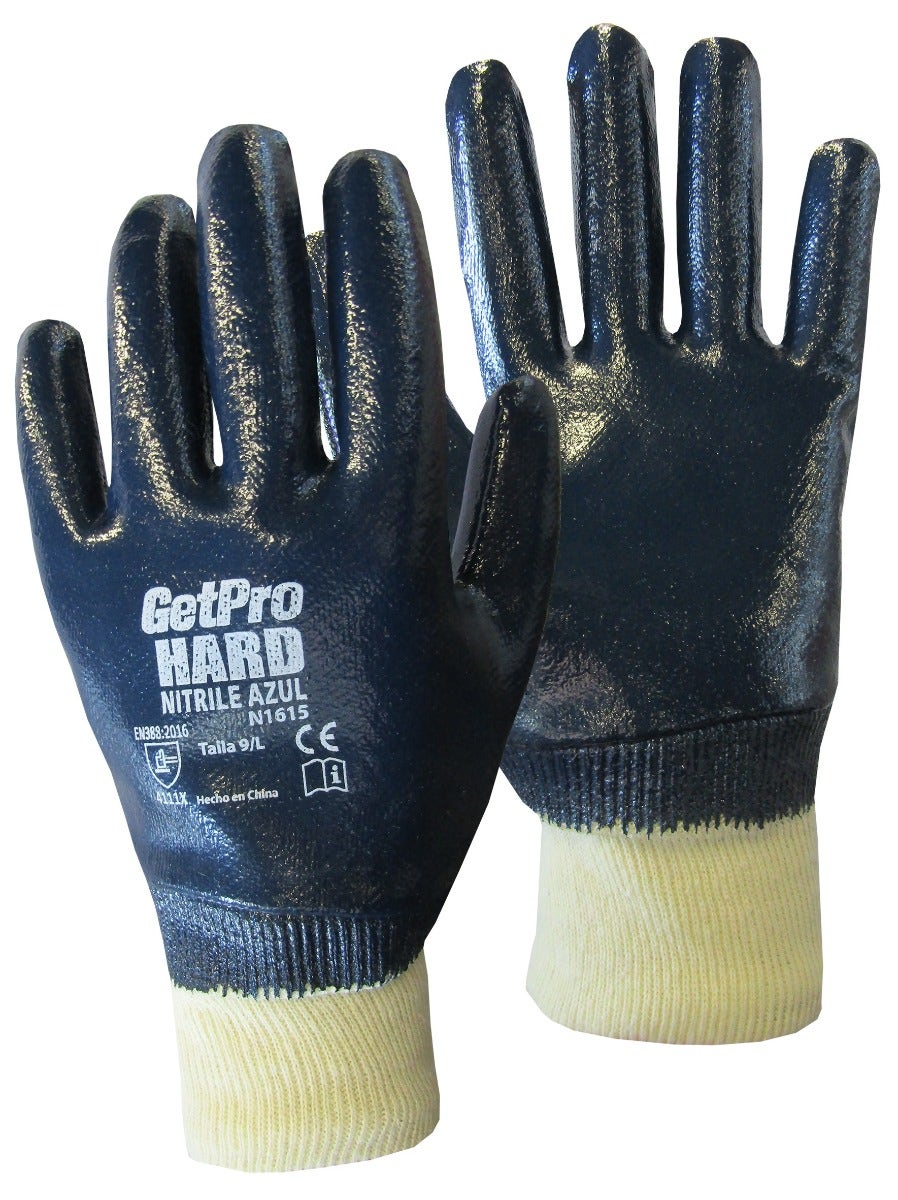 Guante Nitrilo Puño Tejido Económico