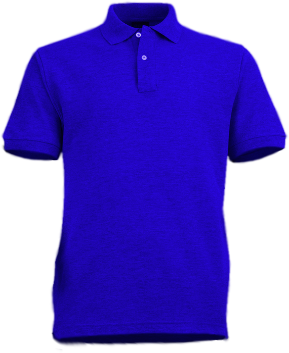 Polera pique shop azul rey